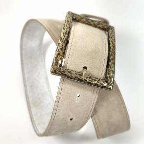 Ceinture reversible femme Lin  / Marbré lin